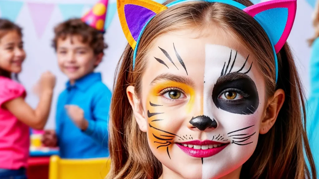 Decoración para cumpleaños temáticos infantiles con mesa principal personalizada y globos coloridos.